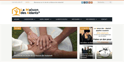 Desktop Screenshot of lamaisondesaidants.com